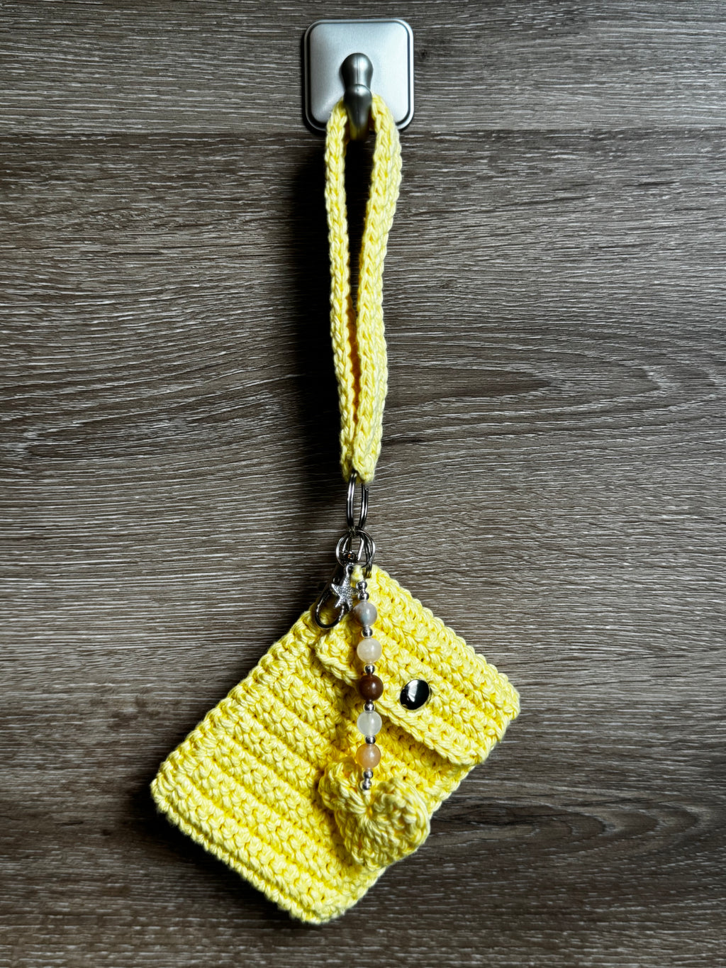Crochet keychain - Yellow