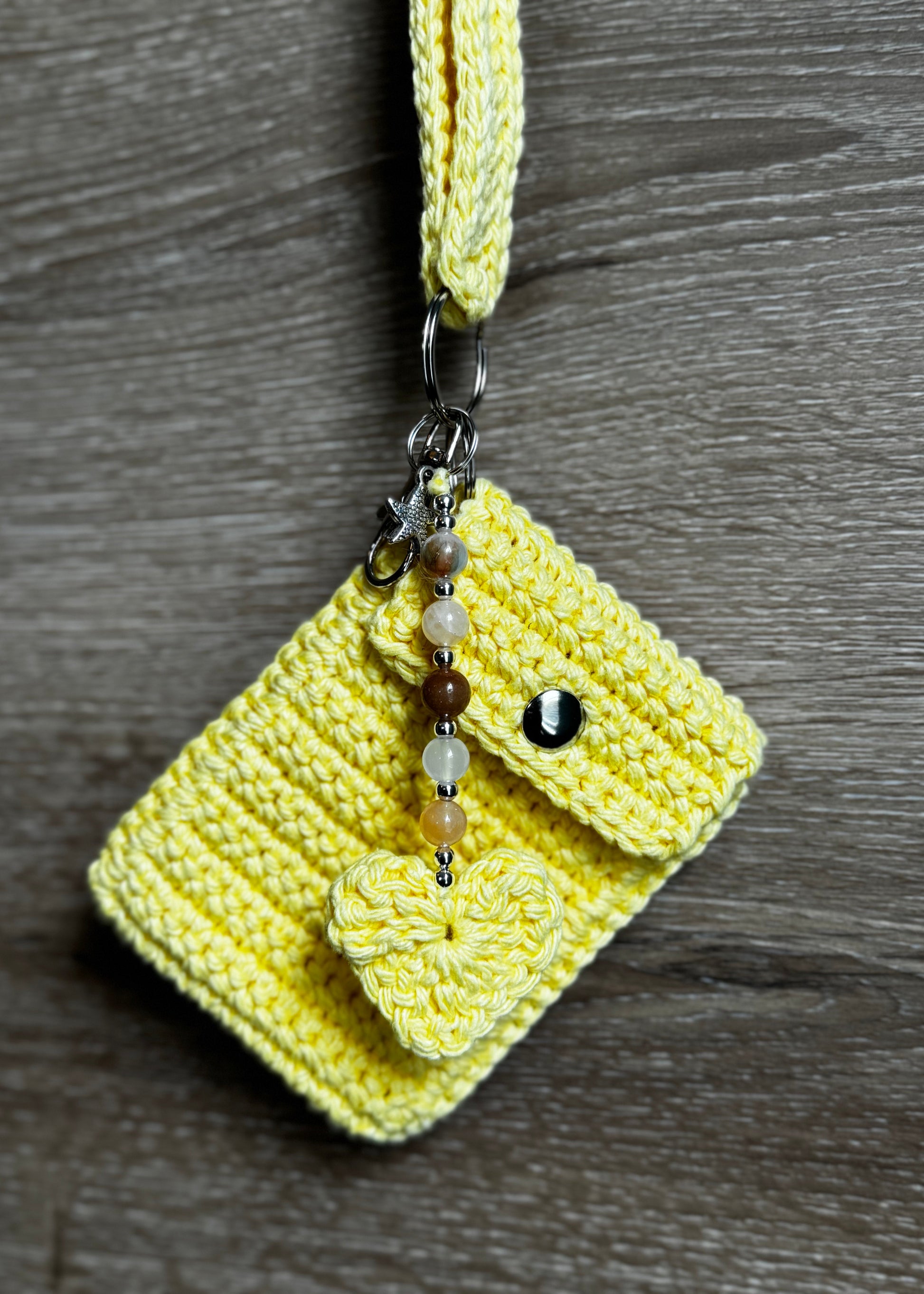 Crochet keychain - Yellow
