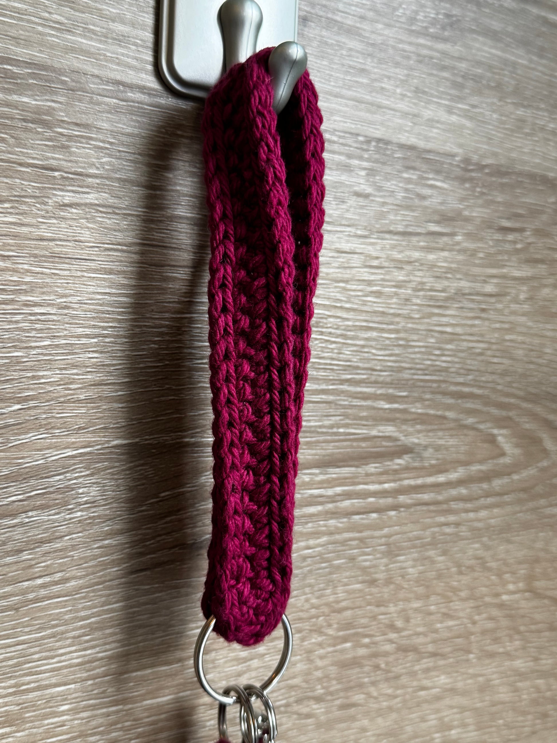 Crochet keychain - Burgundy
