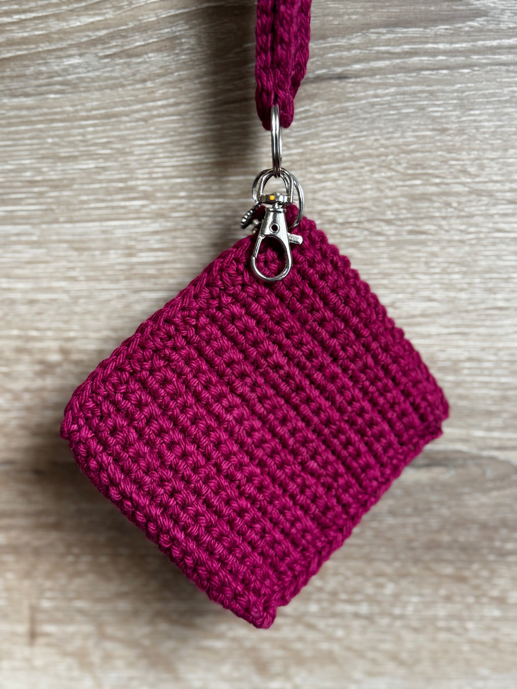 Crochet keychain - Burgundy