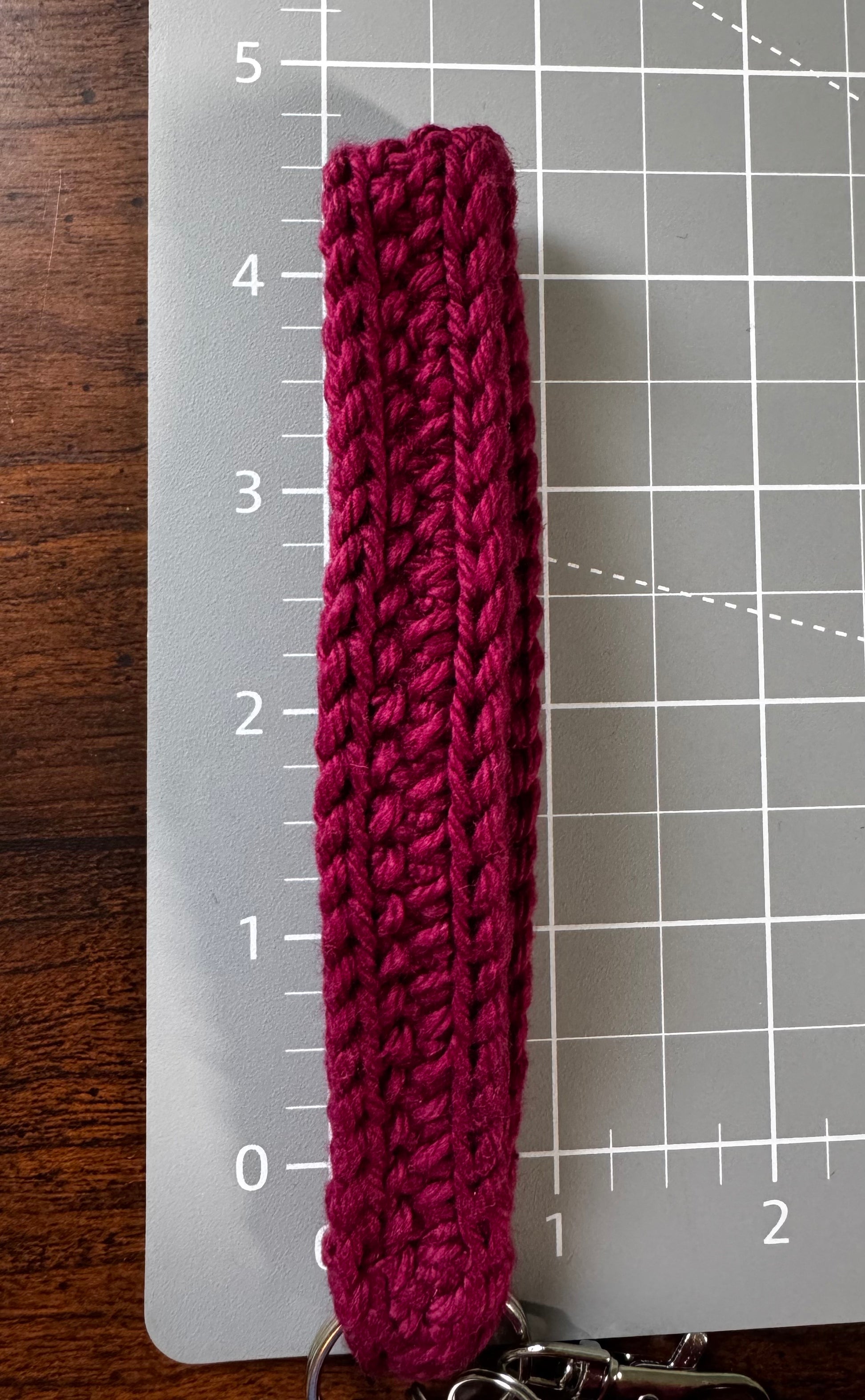 Crochet keychain - Burgundy