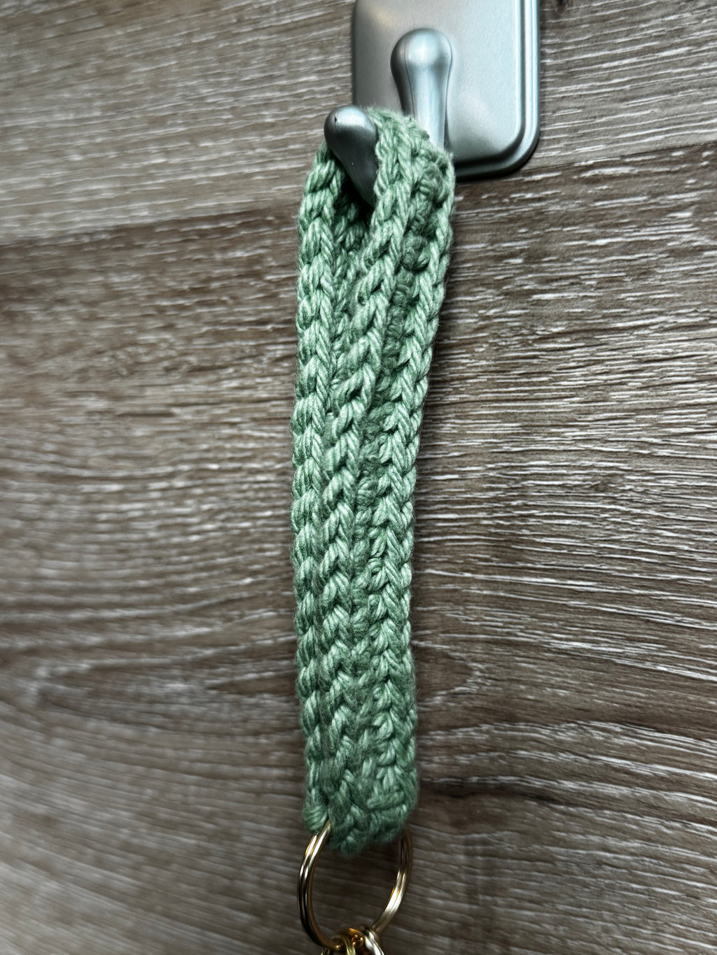 Crochet keychain with pouch - Green