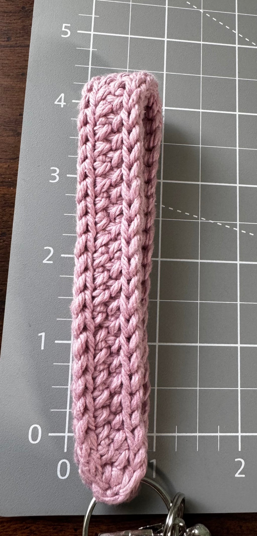 Crochet keychain with pouch - Pink