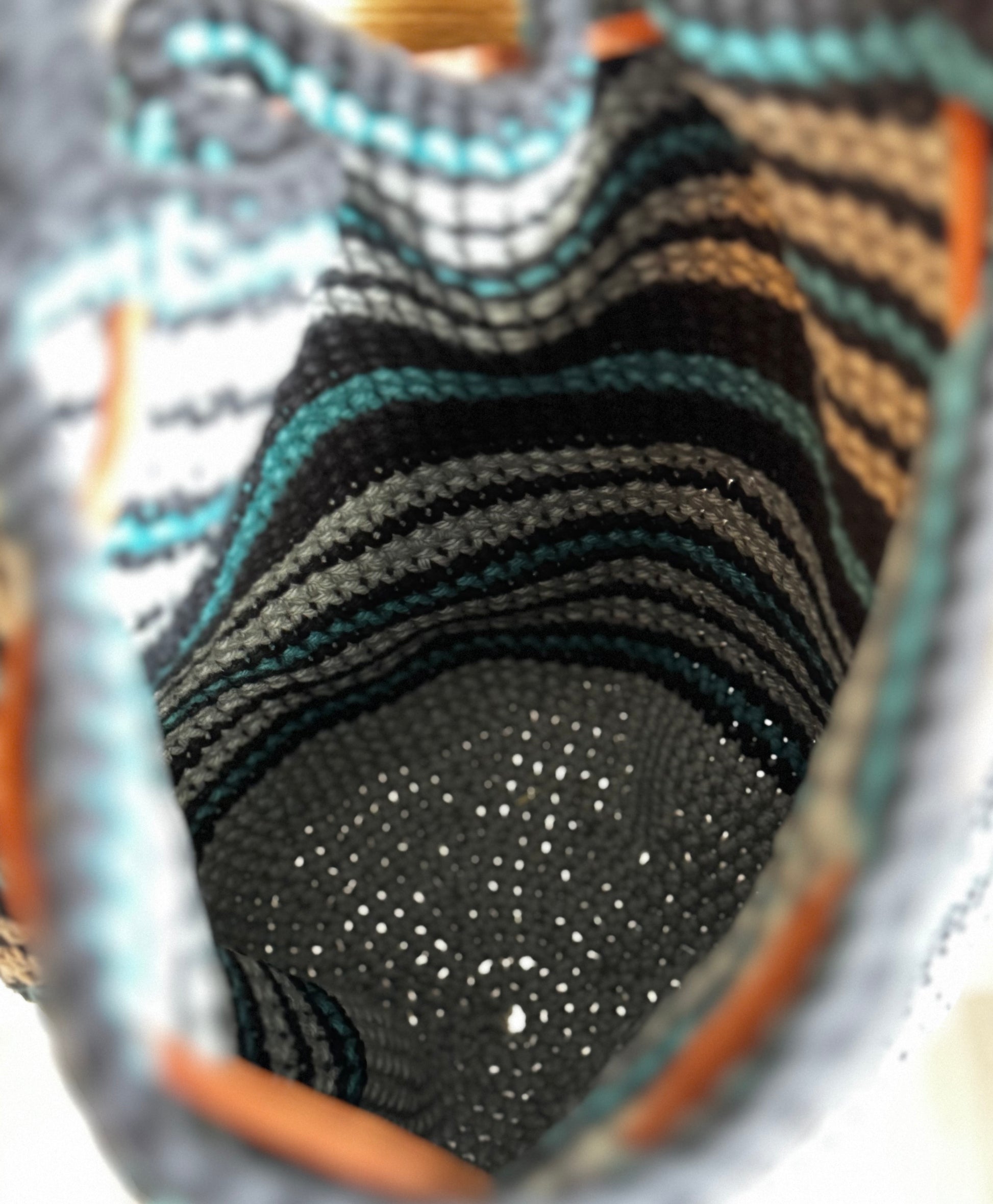 Crochet Bag - Multicolor Drawstring